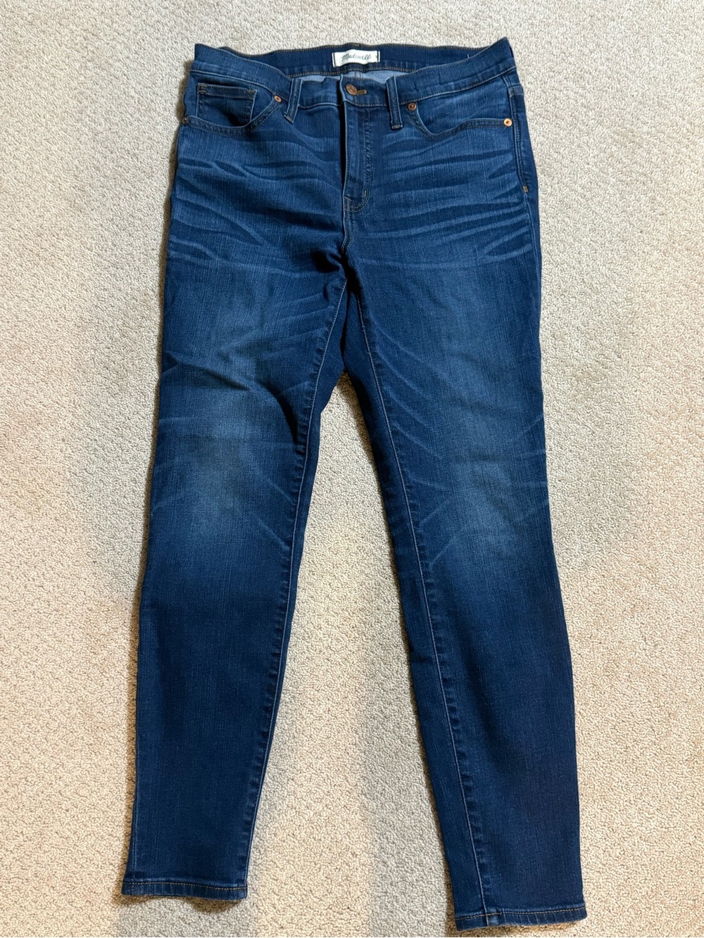 Madewell Indigo 9” high-rise Skinny Jeans